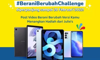 Julie's Berani Berubah Challenge Berhadiah iPad Air 4, OPPO Reno 6, dll