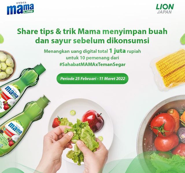 Kuis Tips Simpan Buah & Sayur Berhadiah Uang Digital Total 1 Juta