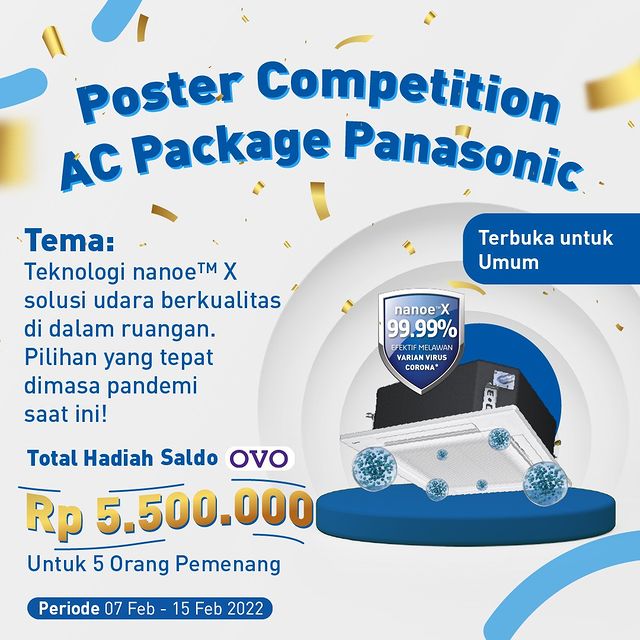 Lomba Desain Poster AC Panasonic Berhadiah OVO Total 5.5 Juta