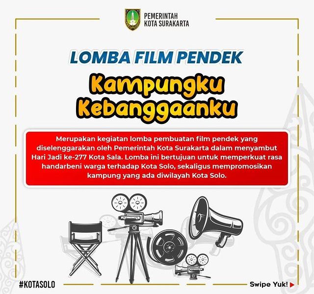 Lomba Film Pendek Kampungku Kebanggaanku Total Hadiah 15 Juta