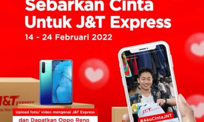 Lomba Foto Sebarkan Cinta J&T Express Berhadiah 5 OPPO RENO