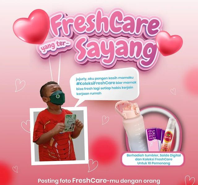 Lomba Foto Valentine FreshCare Berhadiah 10 Tumbler, Saldo & Produk