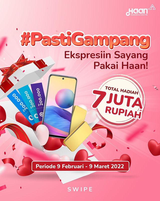 Lomba Kreasi Haan Pasti Gampang Berhadiah Redmi Note 10 5G, Emas, dll