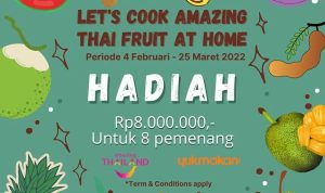 Lomba Memasak Buah Khas Thailand Berhadiah 8 Juta Rupiah