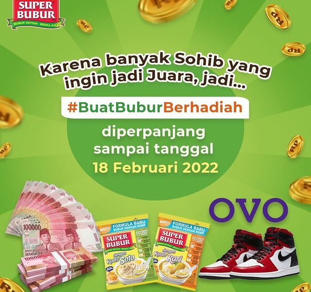 Lomba Video Buat Bubur Berhadiah Nike Air Jordan, Uang & OVO