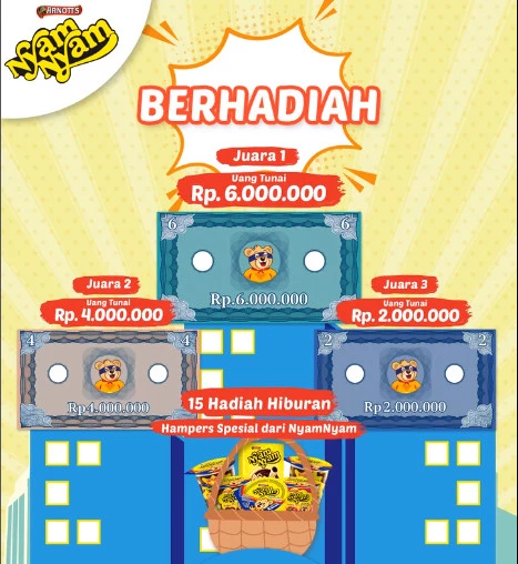 Nyam Nyam Super Teddy Challenge Berhaidah Uang Total 12 Juta