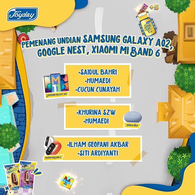 Pemenang Undian Smartphone Promo dan Undian Stick Joyday Berlapis Kejutan