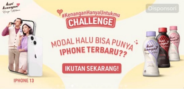 Tiktok Challenge Kopi Kenangan Berhadiah iPhone 13, Smartwatch, dll