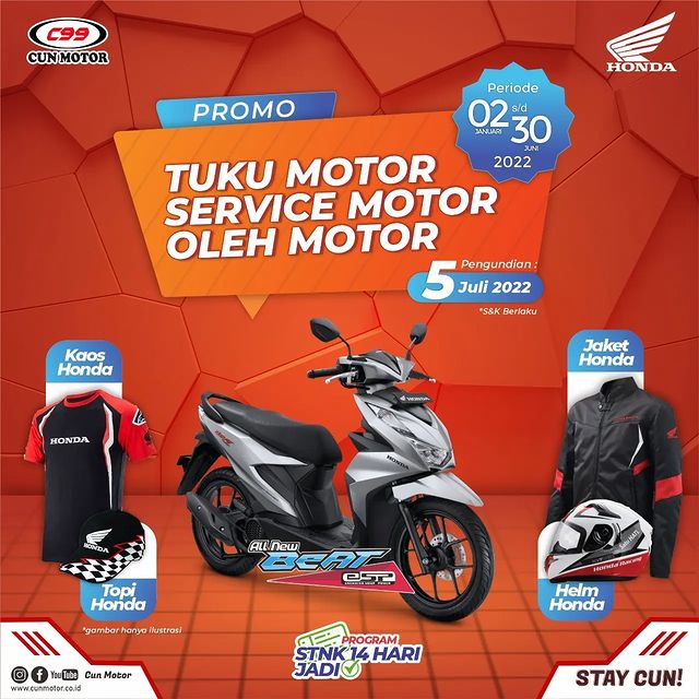 Undian Cun Motor Group Berhadiah 1 Unit Honda Beat & Merch