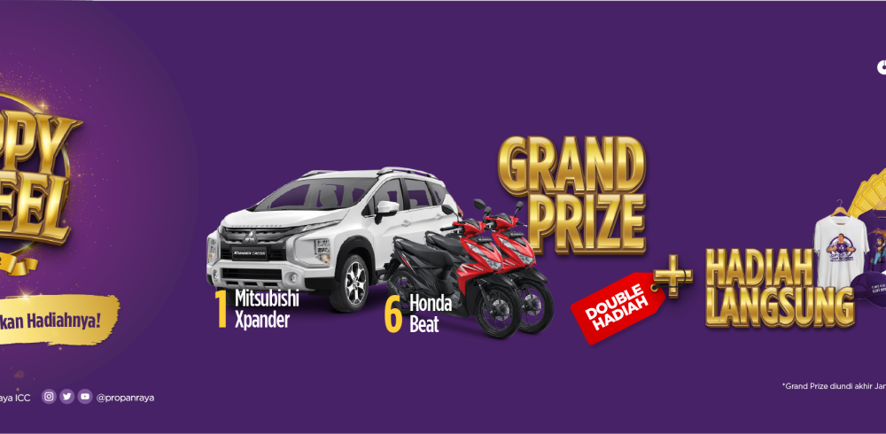 Undian Propan Happy Wheel Grand Prize Mitsubishi Xpander & Motor