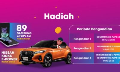 Undian Pundi Jenius Berhadiah Nissan Kicks & 89 SAMSUNG Z Flip3 5G