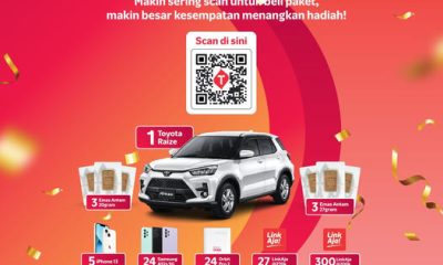 Undian Telkomsel Scan Berhadiah Toyota Raize, Emas, iPhone 13, dll