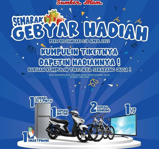 Undian Tiket Bus Sumber Alam Berhadiah Motor, Sepeda, Kulkas, TV, dll