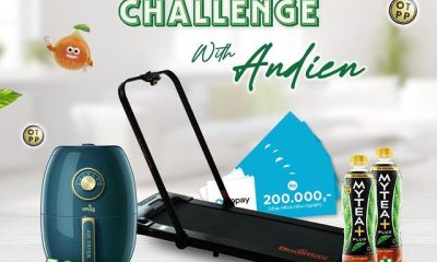 Challenge MyTea+ With Andien Berhadiah Air Fryer, Treadmill & Gopay