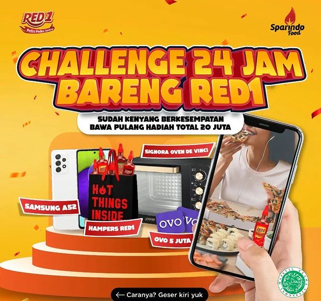 Cus Ikutan! Lomba Reels 24 Jam Bareng RED1 Berhadiah Total 20 Juta