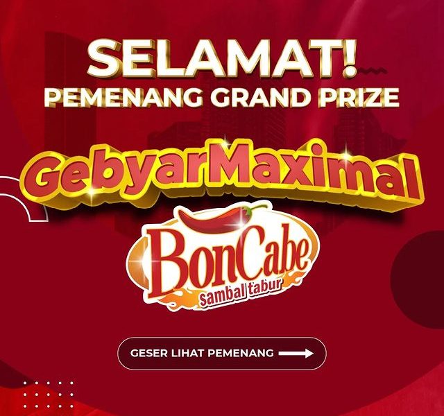 Daftar Pemenang Undian Boncabe Gebyar Maximal