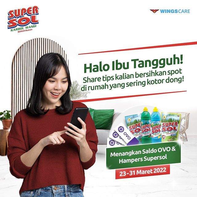 Kuis Share Your Hacks Supersol Berhadah Saldo OVO & Hampers