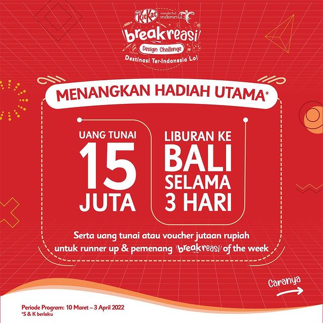 Lomba Desain Breakreasi Kitkat Berhadiah Puluhan Juta Rupiah