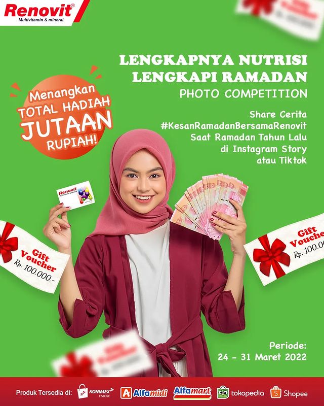 Lomba Foto Lengkapnya Nutrisi Renovit Hadiah Voucher Total 4 Juta