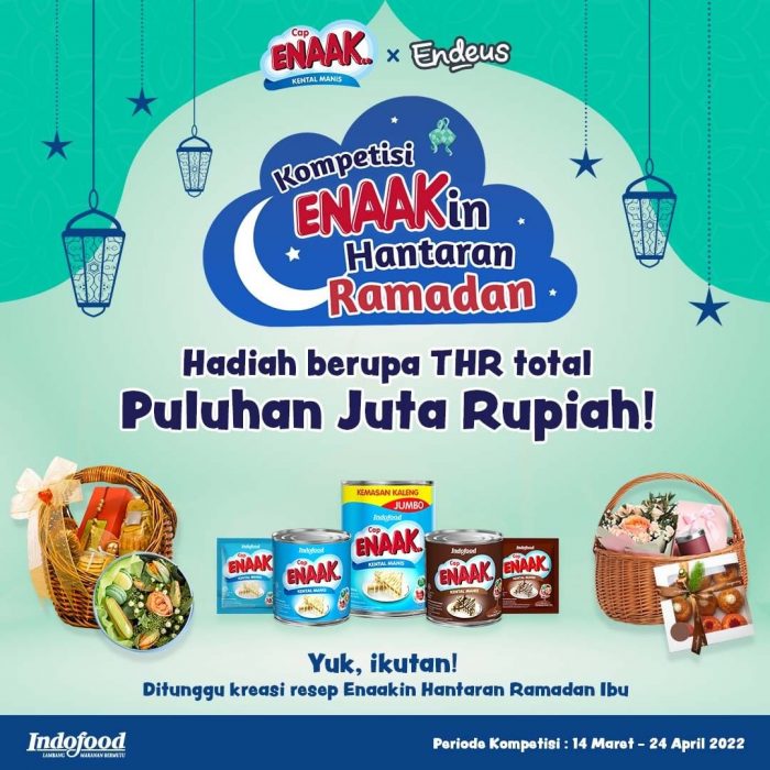 Lomba Resep ENAAKin Hantaran Ramadan Berhadiah Puluhan Juta