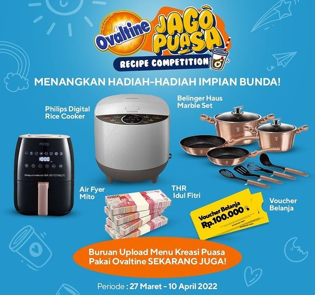 Lomba Resep Jago Puasa Berhadiah Alat Dapur, THR Puluhan Juta