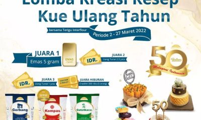 Lomba Resep Kue Ulang Tahun Berhadiah Emas 5 Gram, Uang & Saldo