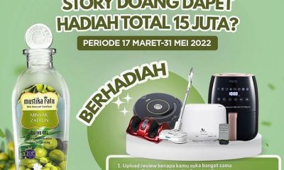 Lomba Review Minyak Zaitun Mustika Ratu Total Hadiah 15 Juta Rupiah