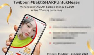 Pakai Twibbon Bakti SHARP Untuk Negeri Berhadiah E-Money 2,6 Juta