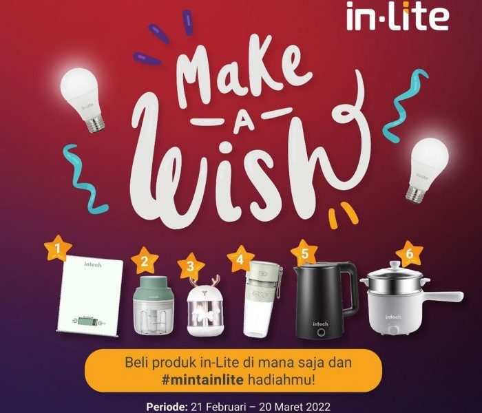 Promo In-lite LED Make A Wish Berhadiah Scale, Chopper, Diffuser, dll