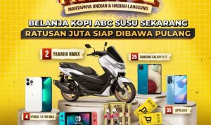 Undian Kopi ABC MANTUL Berhadiah Yamaha NMax, iPhone 13, dll