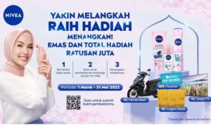 Undian Nivea Hijab Series Berhadiah 12 unit Honda Beat, 15 Smart TV, dll