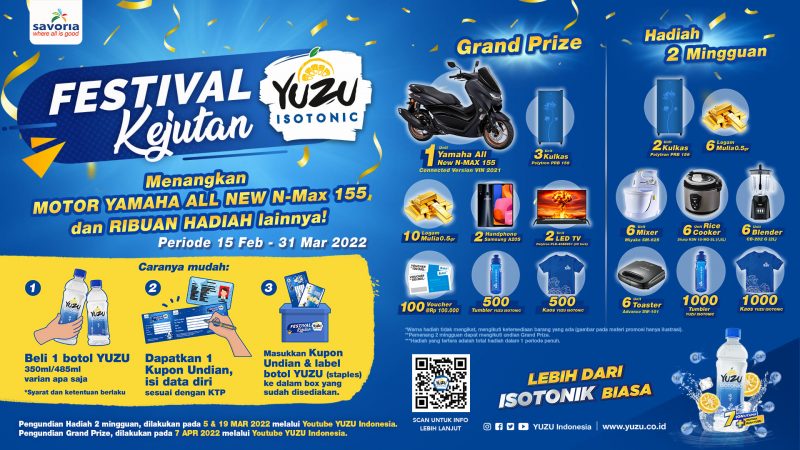 Undian YUZU Festival Kejutan Berhadiah All New Yamaha N-Max 155