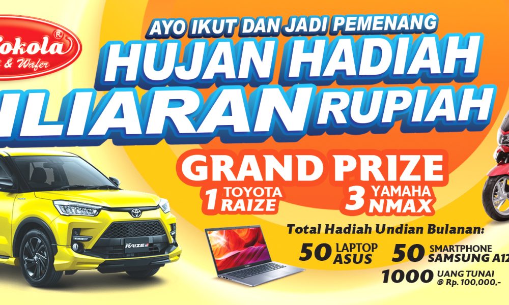 Undian Kokola Hujan Hadiah Milyaran Rupiah 2022