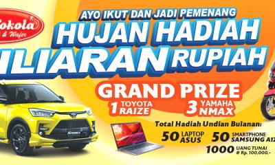 Undian Kokola Hujan Hadiah Milyaran Rupiah 2022