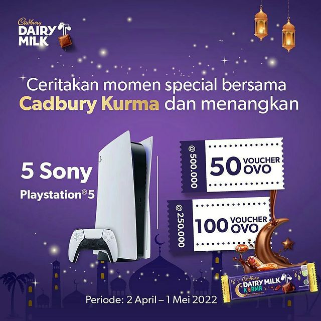 Cadbury Teman Tarawih Challenge Berhadiah 5 PS5 & Voucher OVO