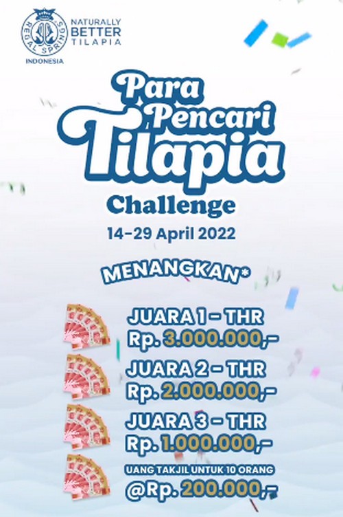 Challenge Para Pencari Tilapia Berhadiah THR Total 7 Juta Rupiah