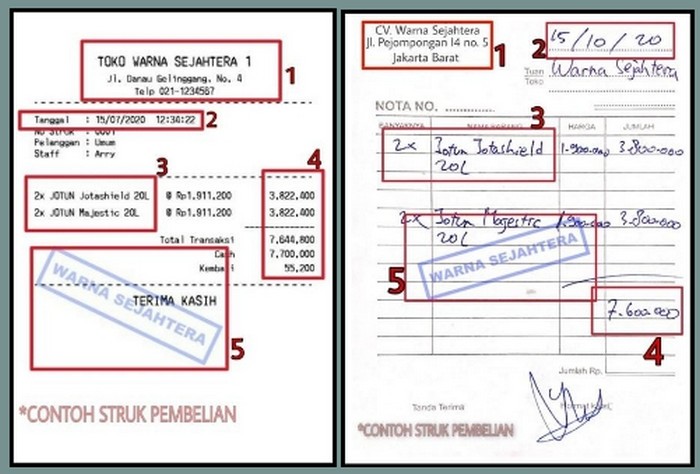 Contoh Struk undian jotun valid