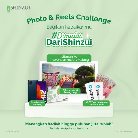 Dimulai Dari Shinzui Challenge Berhadiah Liburan, HP & Gopay