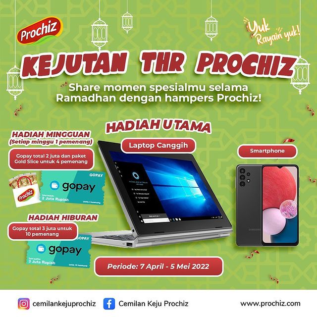 Kejutan THR Prochiz Challenge Berhadiah Laptop, Smartphone & Gopay