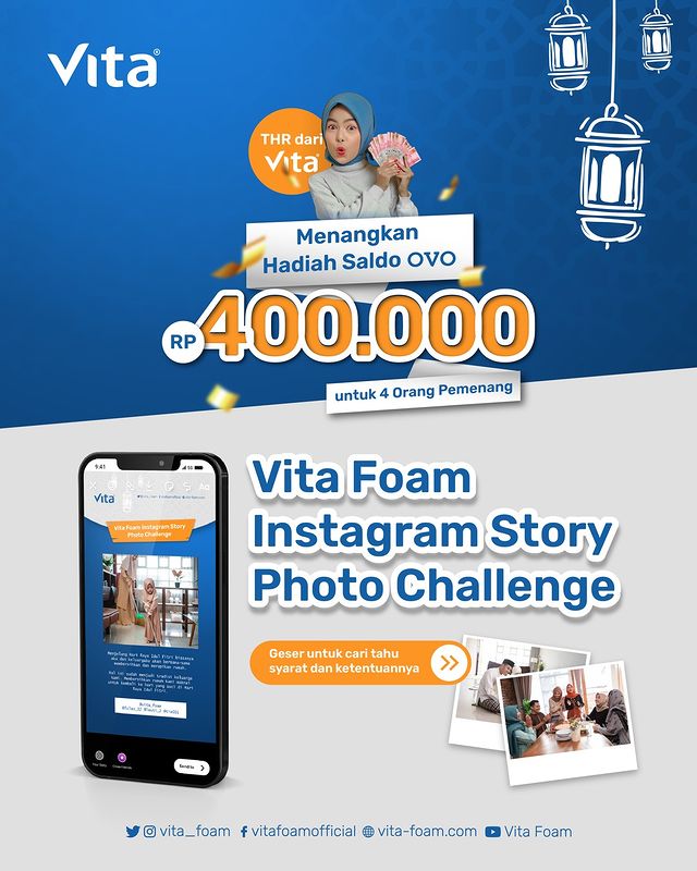 Kuis Cerita Vita Foam Berhadiah Saldo OVO Total 400.000