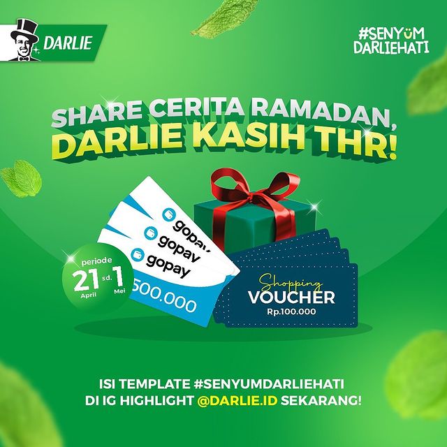 Kuis IG Story Senyum Darlie Hati Berhadiah THR Total 2.5 Juta