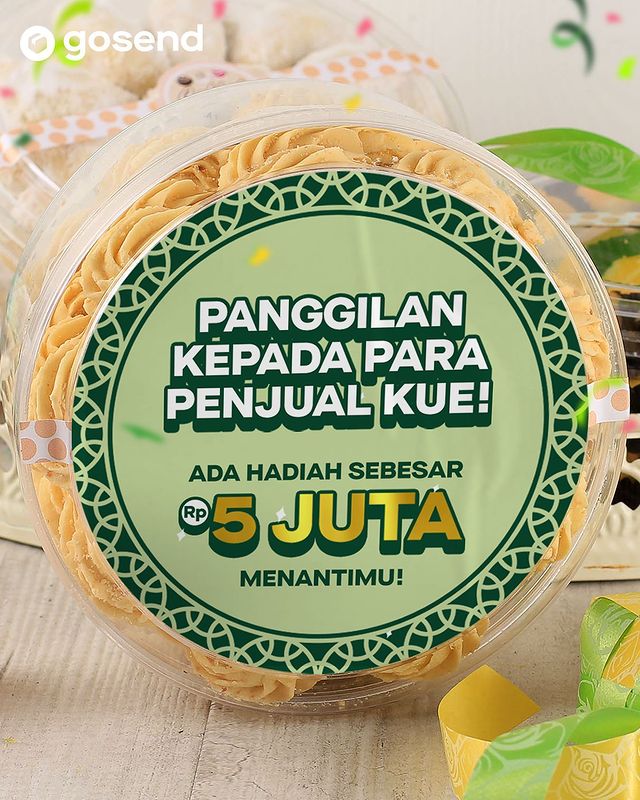 Kuis Promosi Jualan Kue Berhadiah Gopay Total 5 Juta Rupiah