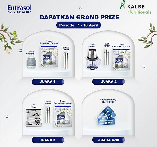 Lomba Foto Aktivitas Fisik Entrasol Berhadiah Air Purifier, Chopper, dll