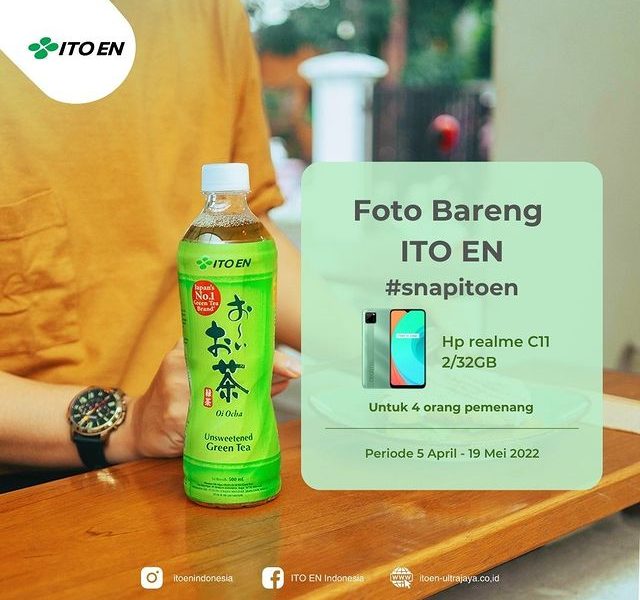 Lomba Foto Bareng ITO EN Berhadiah 4 unit HP Realme C11