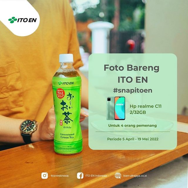 Lomba Foto Bareng ITO EN Berhadiah 4 unit HP Realme C11