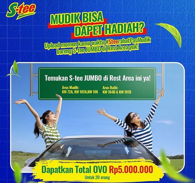 Lomba Foto Mudik S-tee Jumbo Berhadiah OVO Total 5 Juta Rupiah