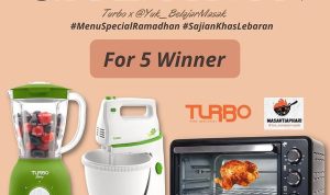 Lomba Kreasi Resep Turbo Berhadiah Oven, Mixer, Blender & Setrika