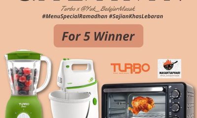 Lomba Kreasi Resep Turbo Berhadiah Oven, Mixer, Blender & Setrika