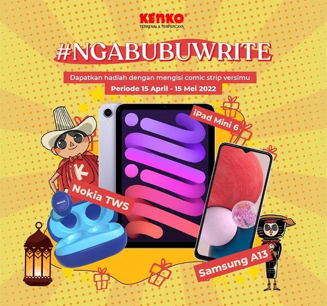 Lomba Menulis NgabubuWrite Total Hadiah 14 Juta (iPad, HP & TWS)