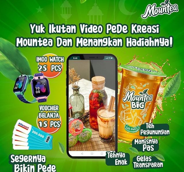 Lomba PEDE Kreasi Mountea Berhadiah Voucher 3 Juta & 25 Jam Imoo